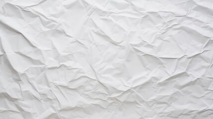 Obraz premium Blank white crumpled and creased paper poster texture background 