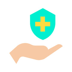 Flat Medical Protection icon