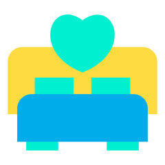 Flat Valentine Bed icon