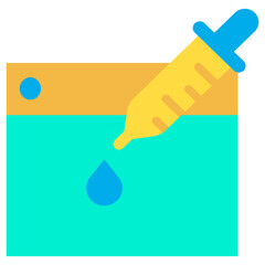 Flat Web Color Dropper icon