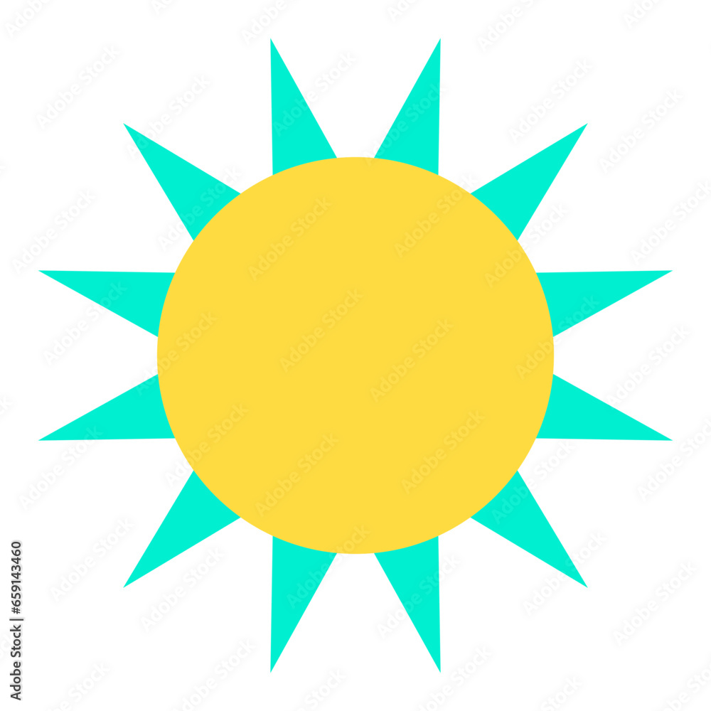 Canvas Prints flat sun icon