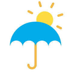 Flat Summer cloud icon