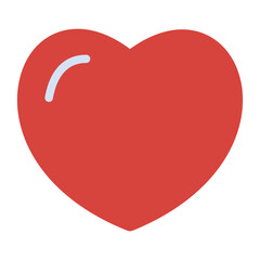 Flat Heart arrow icon