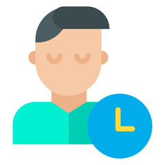 Flat Time management icon