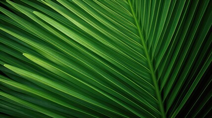 Obraz premium palm leaf texture natural tropical green leaf close up 