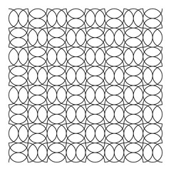 Oval Geometric Seamless Pattern Element