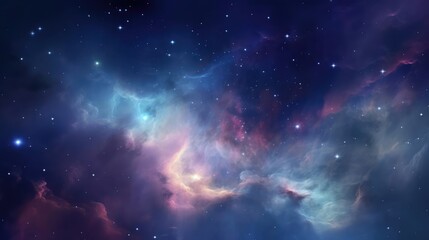 Nebula and galaxies in space Abstract cosmos background 