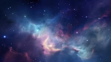 Crédence de cuisine en verre imprimé Univers Nebula and galaxies in space Abstract cosmos background 