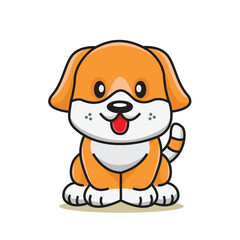 Cute dog or puppy, transparent background png and vector file 