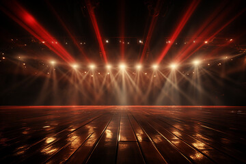 Backdrop With Illumination Of Red Spotlights For Flyers realistic image ultra hd high design	