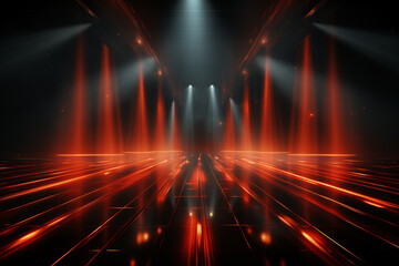 Backdrop With Illumination Of Red Spotlights For Flyers realistic image ultra hd high design	