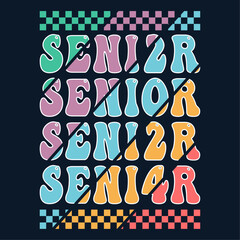 Senior Class greeting, invitation card. Text for graduation design, congratulation event, T-shirt, party, high school or college graduate. Senior 2024 CLASS of 2024 Graduation SVG