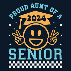 Senior Class greeting, invitation card. Text for graduation design, congratulation event, T-shirt, party, high school or college graduate. Senior 2024 CLASS of 2024 Graduation SVG