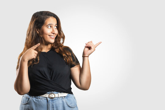 Arabic. girl posing in the studio, white background