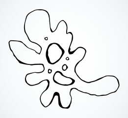 Amoeba. Vector drawing sign icon