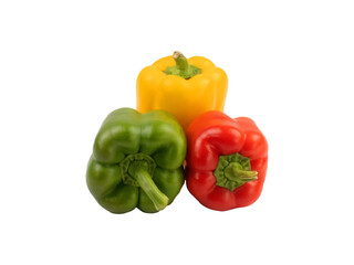 Capsicum, Organic Yellow And Two Beautiful Color Capsicums