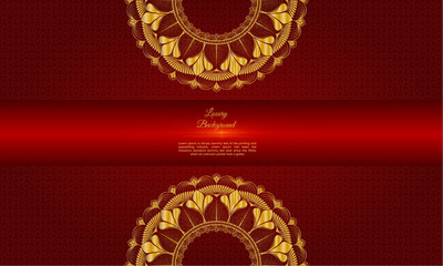 Luxury mandala background with golden arabesque pattern .decorative mandala for print.