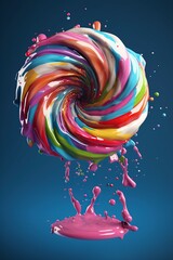 illustration, sprinkled candy