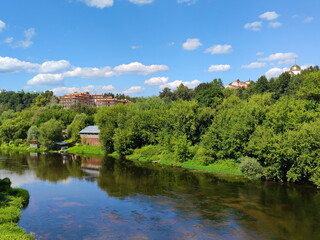 Fototapeta na wymiar Moscow river in Zvenigorod