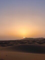 Sunrise in the desert