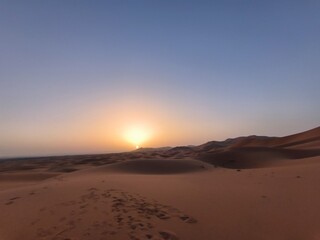 Sunrise in the desert