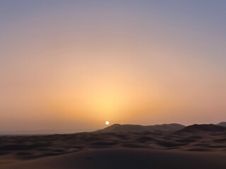 Sunrise in the desert