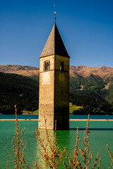 Kirchturm Graun im Vinschgau