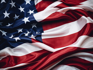  Closeup of american flag