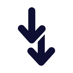 Application, arrow, down icon