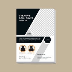 Modern  and  Business Book Cover Design , theme book cover template A4 size book cover template for annual report, magazine, 