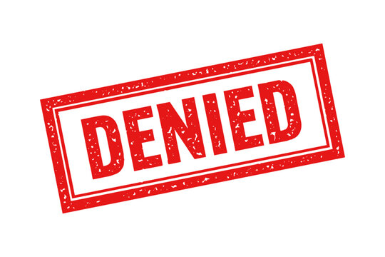 Denied stamp icon