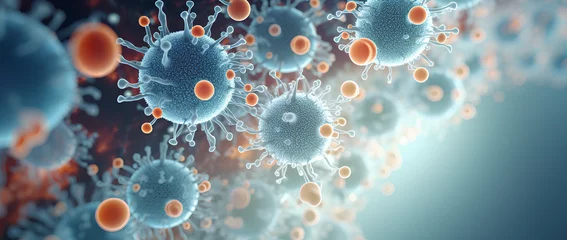 Fotobehang molecules virus and bacteria ©  Mohammad Xte
