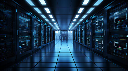 Technological Nexus: Close-Up of Data Center Computer Racks, Data center, Computer racks, Technology, Close-up, Hardware, Servers, Networking, IT infrastructure, Network equipment,