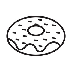 donuts icon logo vector design template