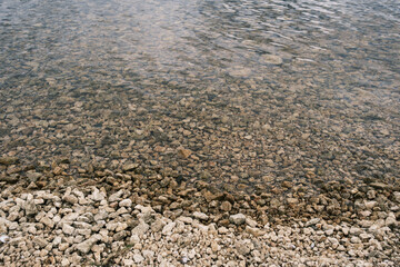 Rocks and clear water