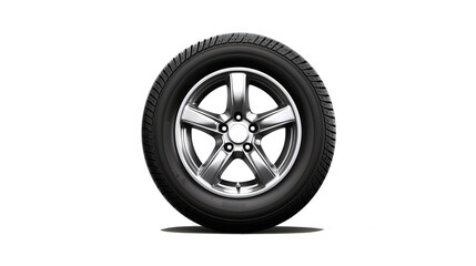 Obraz premium Car tires isolated transparent background