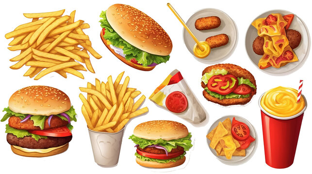 cartoon of Fast food 3d realistic render vector icon set Car tires isolated transparent background