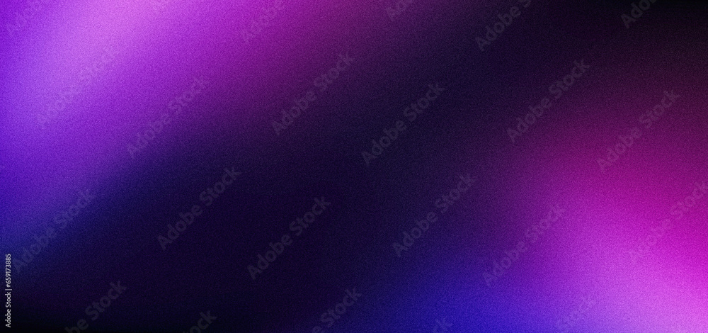 Canvas Prints purple black blue dark glowing grainy gradient background noise texture poster header banner design 