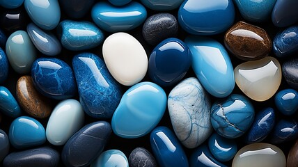 Blue stones wallpaper. Generated with AI.