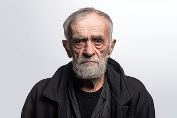 Obraz premium older man with a sad and lonely face