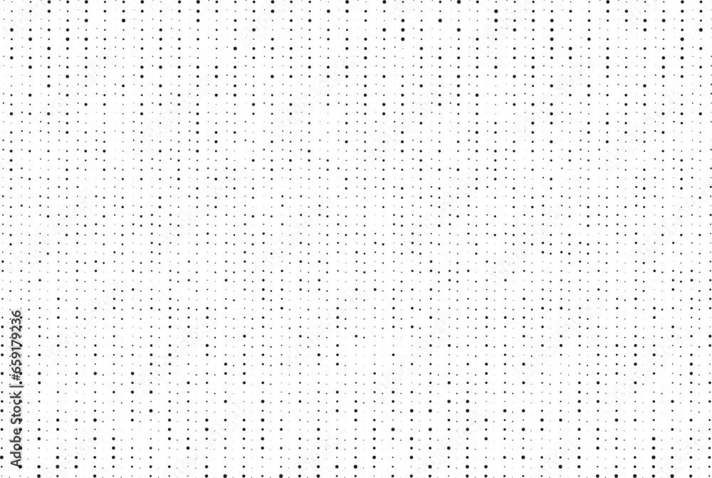 Poster black and white halftone dotted pattern.