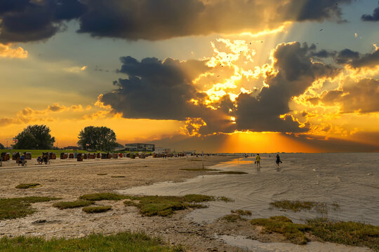 Strandwetter in Varel/Dangast, beachweather,
