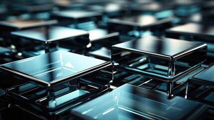 Obraz premium Black glass plates background stock photography