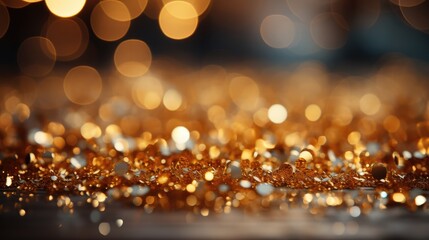 Golden bokeh background stock photography