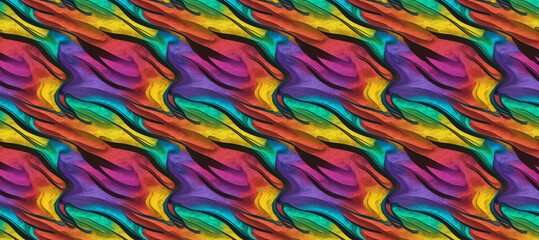 Dynamic Geometric Abstraction: Seamless Patterns with Radiant Gradient, Perfect for Web and Poster Design