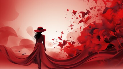 Red fashion background stock photography
