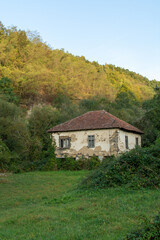 Fototapeta na wymiar Abandoned old house made of mud, Stara Planina, Eastern Serbia