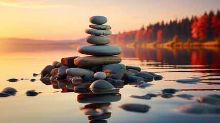 Balance and relaxation background. Generative AI