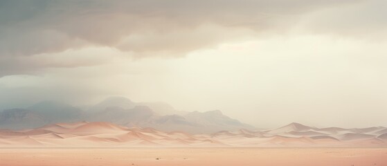 Fototapeta na wymiar “Desert Storm: A Photo Journey through White and Pastel Colors” 