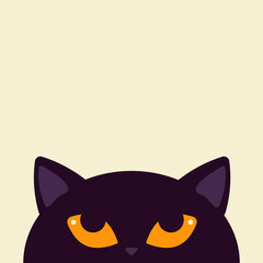 Halloween element. Colorful halloween sign on a background. Vector illustration in flat cartoon style